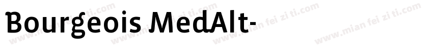Bourgeois MedAlt字体转换